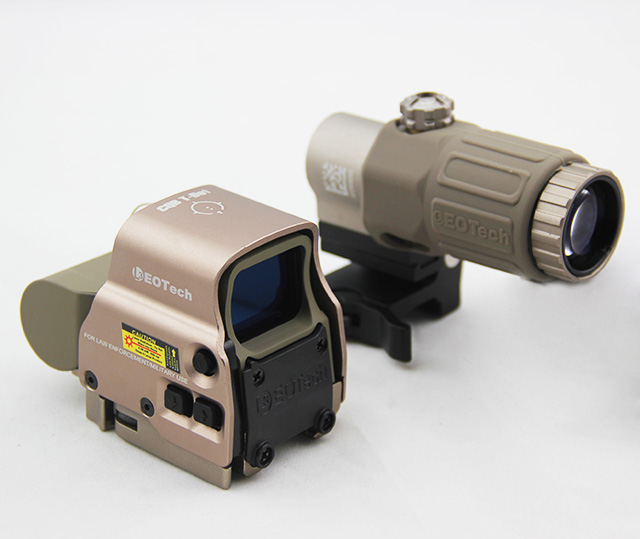 Holographic Hybrid 558 Sight II 65 MOA Circle with G33 3X Tan
